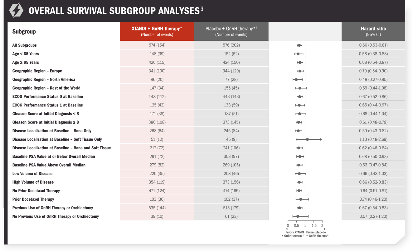 Overall survival subgroup analyses